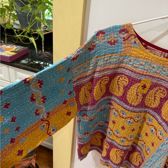 Colorful Paisley Women's Top - Picture 3 of 4